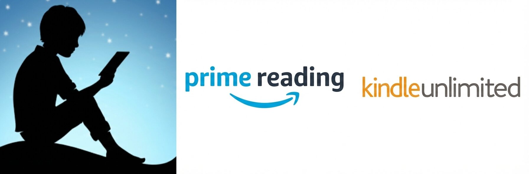 Kindle、Prime Reading、Kindle Unlimitedのロゴ