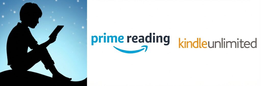 Kindle、Prime Reading、Kindle Unlimitedのロゴ