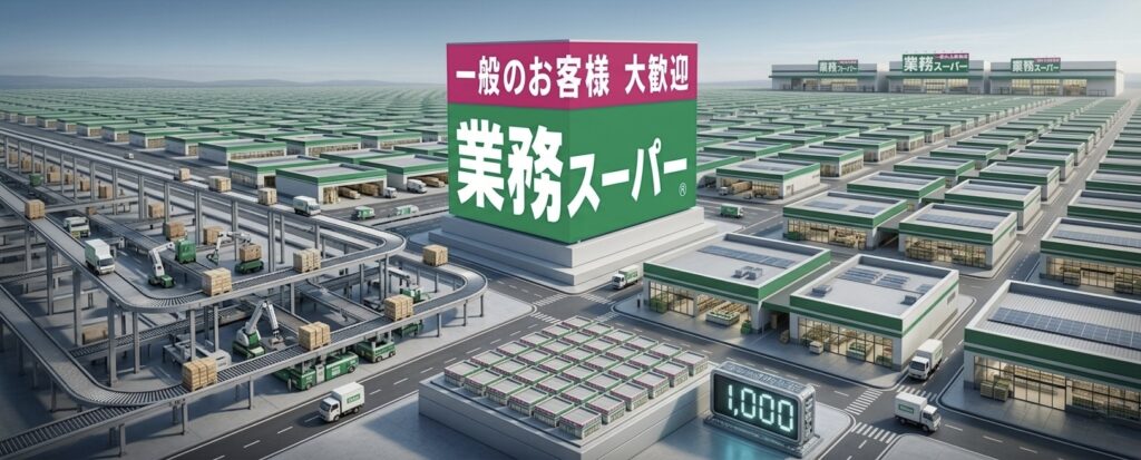 全国 1,000店舗のスケールと「効率化」