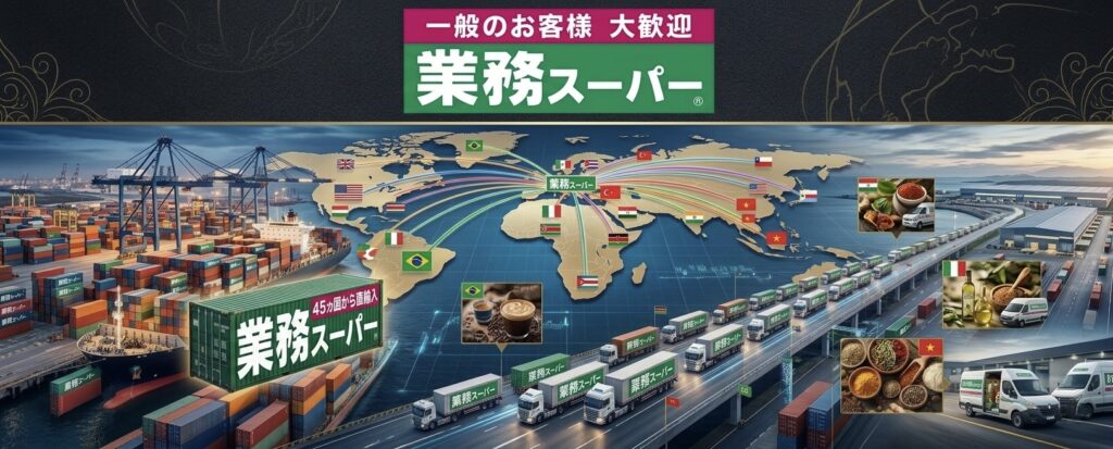 世界45カ国から「コンテナ」で直輸入
